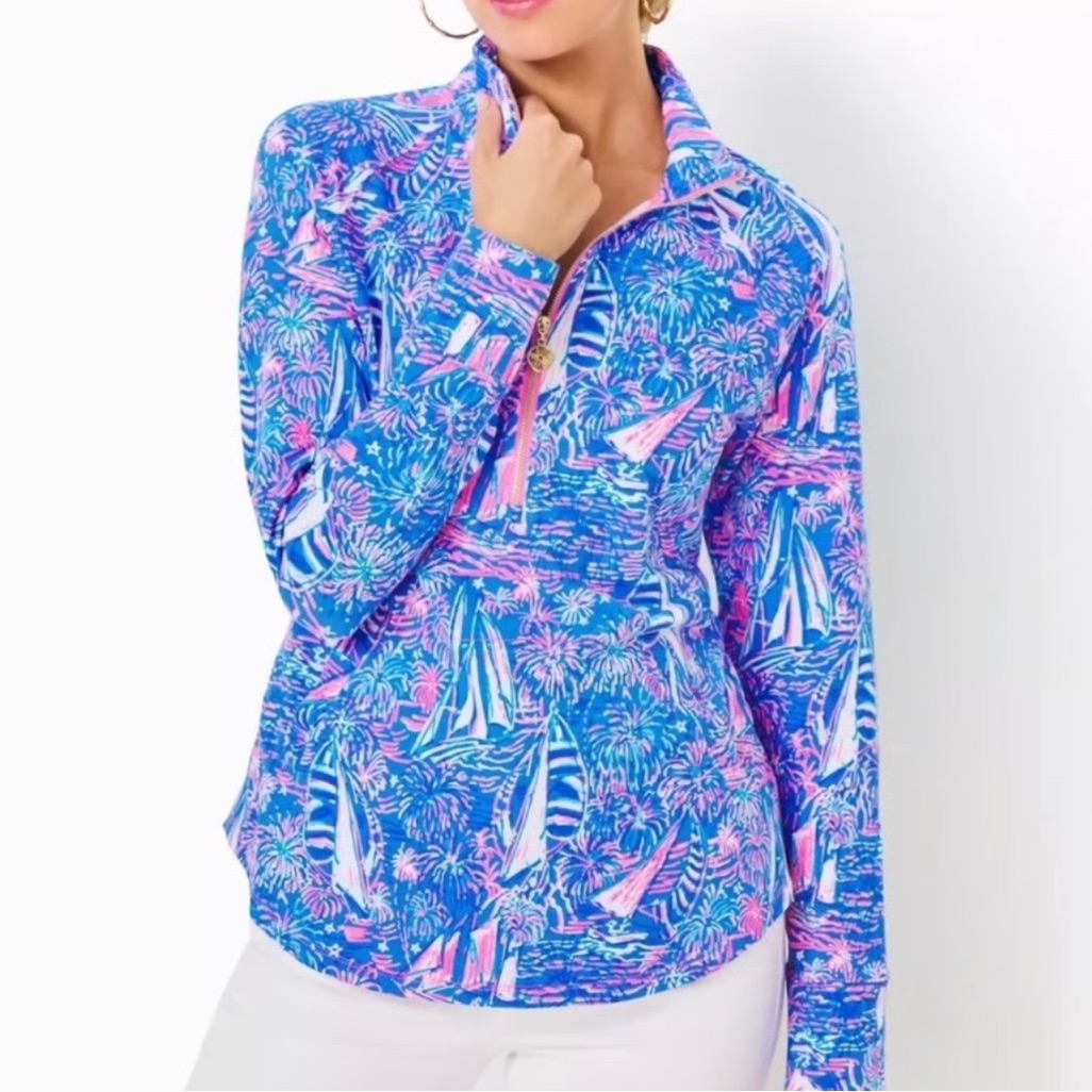 Lilly Pulitzer Brand New Upf 50 Skipper Popover